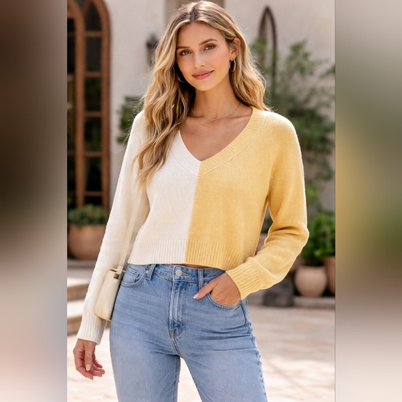 🧥 Baum und Pferdgarten Colorblock Alpaca Blend Sweater XS